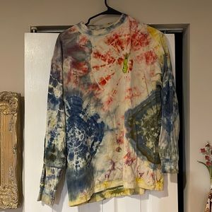 Rick and morty pickle long sleeve tye dye